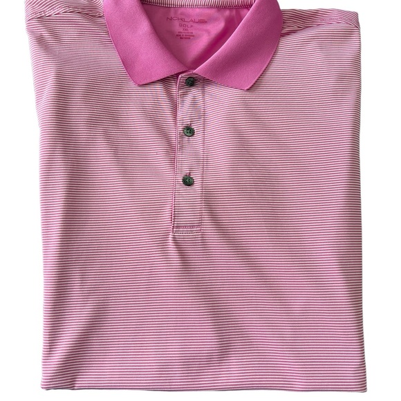 Nicklaus Golf Polo Pink Microstripe Shirt‎ Size XXL - Picture 5 of 8